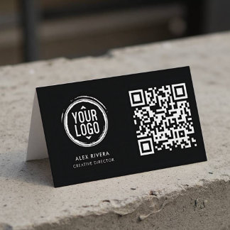 Modern Contractor Business Card with Custom Logo