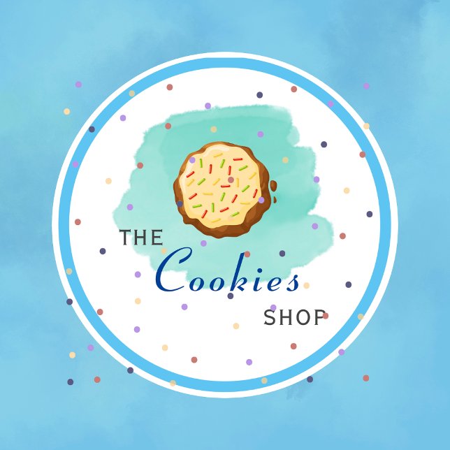 Modern cookies business script Typography Sticker (Creator Uploaded)