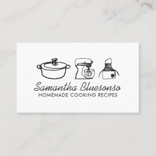 Modern Cooking bakery homemade food Business Card