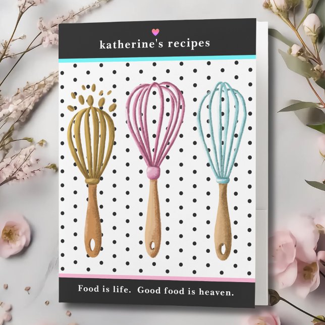 Modern Cooking Whisks Family Recipes  Pocket Folder (Creator Uploaded)
