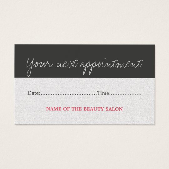 z letterhead Modern Appointment Card Beauty  Cool Zazzle.com Salon