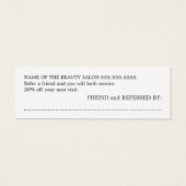 Modern Cool Colorful Beauty Salon Referral (Back)