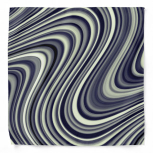 Modern Cool Curvy Lines Bandana
