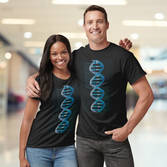 Modern Cool DNA ID Blue Medical Science T-Shirt (Modern Cool DNA ID Blue Medical Science T-Shirt)