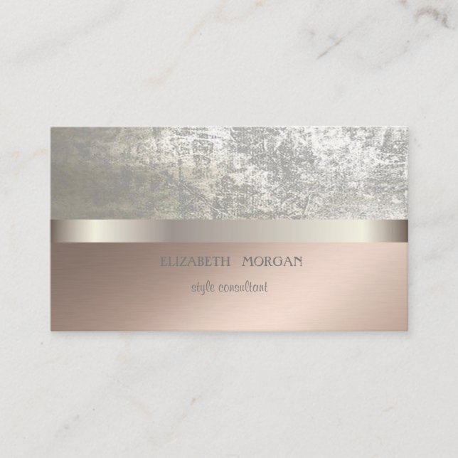 Modern Cool Elegant Professional Business Card (Front)