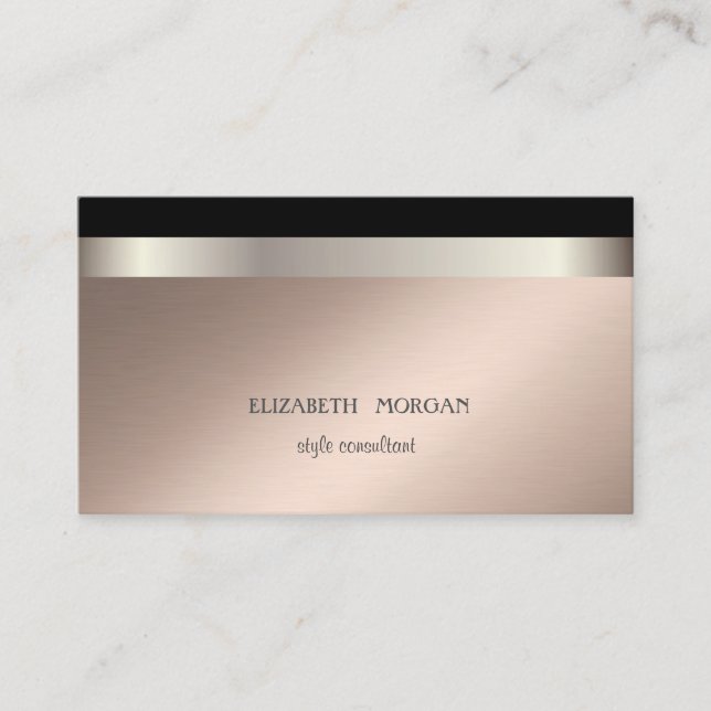 Modern Cool Elegant Professional Business Card (Front)