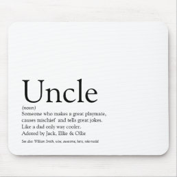 Modern Cool Fun Best Ever Uncle Funcle Definition  Mouse Pad