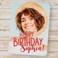 Modern Cool Fun Custom Photo Birthday Greeting
