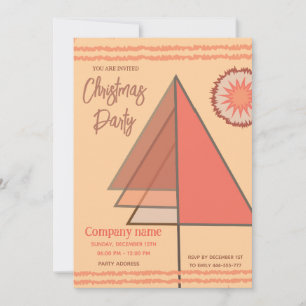 Modern cool fun geometrical company party invitation