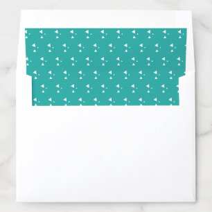 Modern Cool Geometric Triangle Pattern Envelope Liner