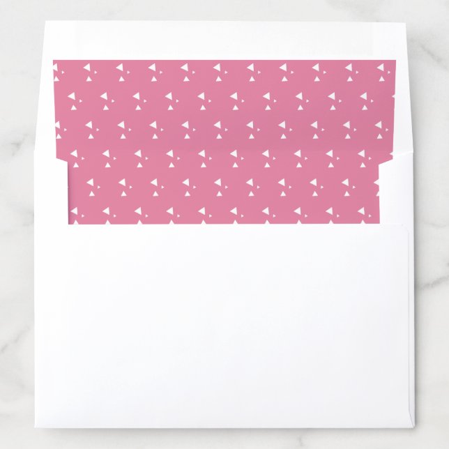 Modern Cool Geometric Triangle Pattern Envelope Liner (In Envelope)