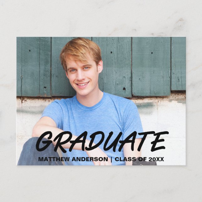 Modern Cool Graduation Party Invitation (Front)