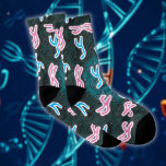 Modern Cool Male Chromosomes Pattern Socks<br><div class="desc">Cool,  trendy and fun science-inspired socks designed as a gift for all scientists,  science teachers,  science students,  and,  in short,  any science geek in your life (and that includes you)! Designed by Thisisnotme©</div>