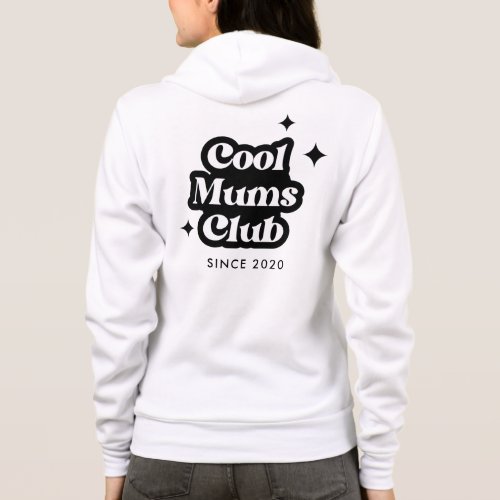 Modern Cool moms club Retro Vintage Groovy Hoodie