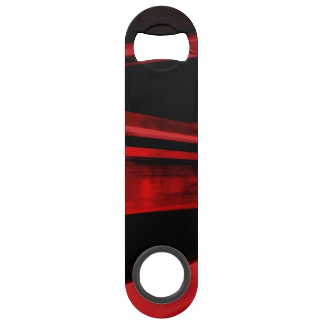 Modern, cool motion concept in red and black bar key (Front)