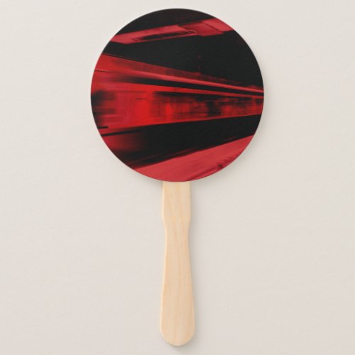 Modern cool motion concept in red and black hand fan