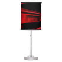 Modern, cool motion concept in red and black table lamp Modern, cool motion concept in red and black table lamp