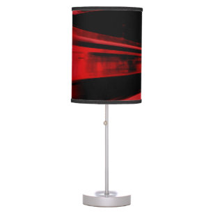Modern, cool motion concept in red and black table lamp