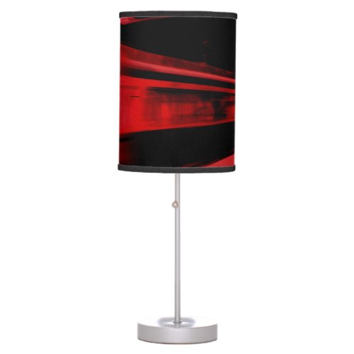 Modern cool motion concept in red and black table lamp