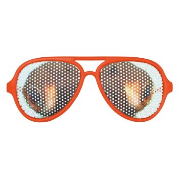 Modern Cool Nerdy Crazy Goldfish Eyes Aviator Sunglasses by cranberrysky at Zazzle
