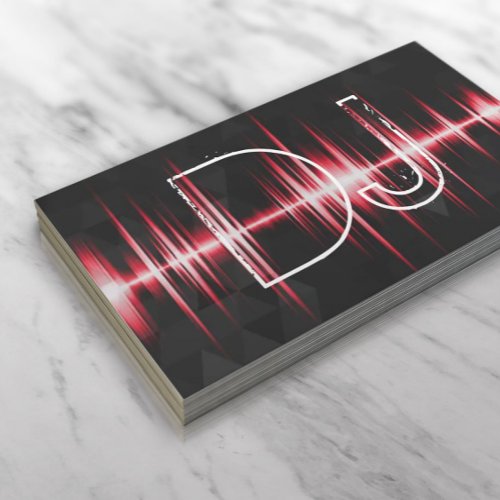 Modern Cool Professional DJ Business Card