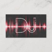 Modern Cool Professional DJ Business Card (Front)