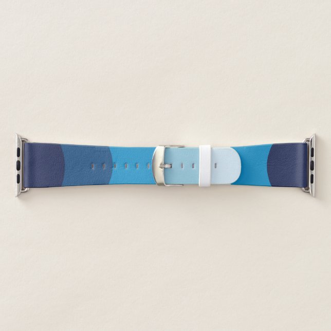 Modern Cool Shades of Ocean Blue Apple Watch Band (Band)