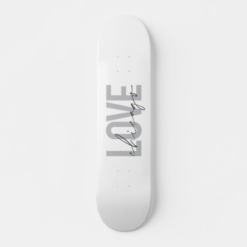 Moderncool simple minimal design Love Chicago Skateboard