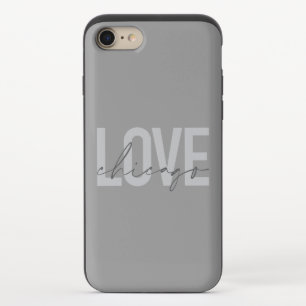 Modern,cool, simple, minimal, design Love Chicago iPhone 8/7 Slider Case