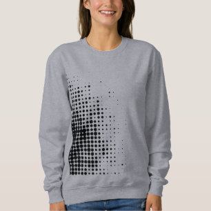 Modern, cool trendy abstract halftone dots pattern sweatshirt