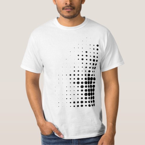 Modern cool trendy abstract halftone dots pattern T_Shirt
