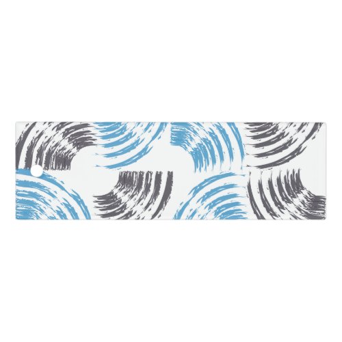 Modern cool trendy blue abstract brush strokes ruler