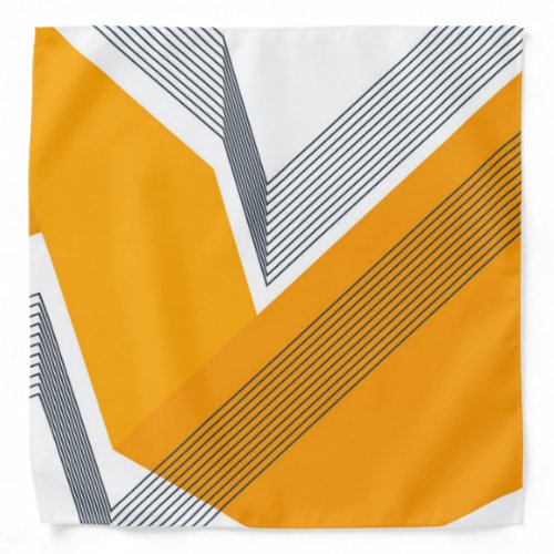 Modern cool trendy urban simple geometric art bandana