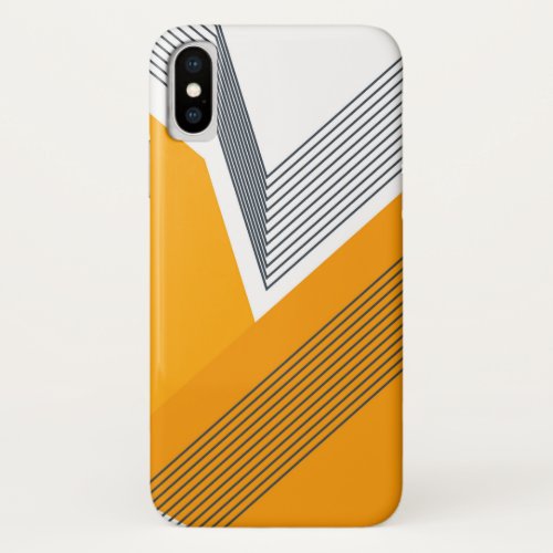 Modern cool trendy urban simple geometric art iPhone XS case