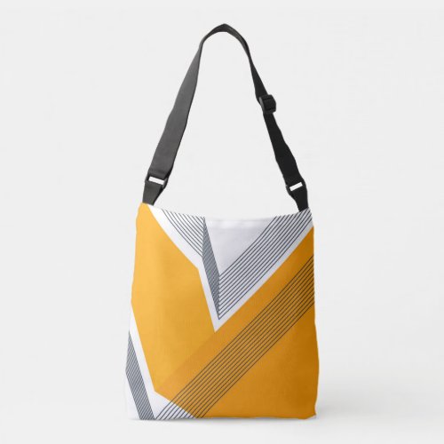 Modern cool trendy urban simple geometric art crossbody bag