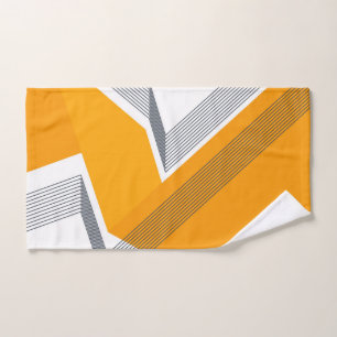 Modern, cool, trendy, urban, simple geometric art hand towel 
