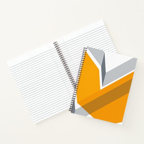 Modern cool trendy urban simple geometric art notebook