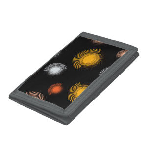 Modern, Cool, unique, trendy, urban brush strokes Tri-fold Wallet