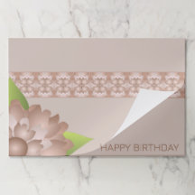 Modern Coppery Brown Paper Placemats