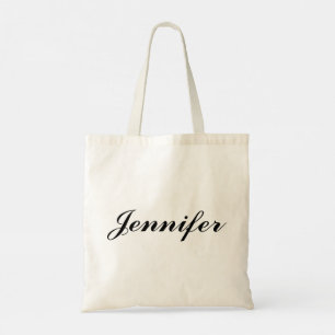 Modern Coquette Customize Name  Chic Bridesmaid  Tote Bag