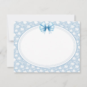 Modern "Coquette" Style "Thank You" Note Card
