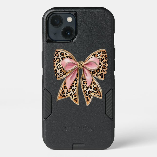 Modern coquettish bow  otterbox iPhone case (Back)
