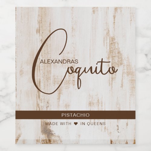 Modern Coquito Food and Beverage Label Set