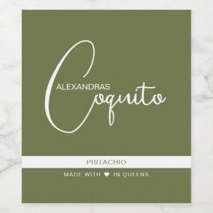 Modern Coquito Food and Beverage Label Set