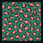 Modern Coral Pink Black Green Leopard Animal Print<br><div class="desc">This modern and trendy pattern is perfect for the stylish fashionista. It features a hand-drawn coral pink, black, and bright green safari animal print. It's elegant, cool, artsy, and unique. ***IMPORTANT DESIGN NOTE: For any custom design request such as matching product requests, color changes, placement changes, or any other change...</div>