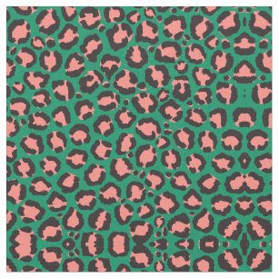 Green Animal Print Fabric