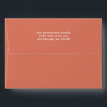 Modern Coral Return Address Christmas Holiday Envelope<br><div class="desc">Modern coral orange and white return address Christmas holiday envelope. Please view this collection for coordinating Christmas cards and trendy mailing accessories.</div>