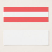 Modern Coral White Stripes Pattern (Front & Back)
