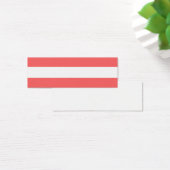 Modern Coral White Stripes Pattern (Desk)