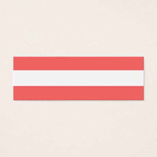 Customizable Modern Coral White Stripes Pattern Business Card